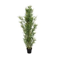 Bambus Bambus - Schwarz/Grün, Basics, Kunststoff/Textil (70/165/70cm) - MID.YOU