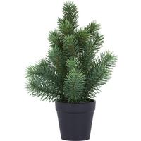 Kunstblume Weihnachtliche Pflanzen - Braun/Grün, KONVENTIONELL, Kunststoff (30cm)