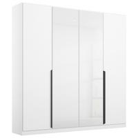 Drehtürenschrank Artemix 181 Cm Weiß - Weiß Hochglanz/Weiß, MODERN, Glas/Holzwerkstoff (181/210/54cm) - Rauch Möbel