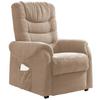 Fernsehsessel Nino Hellbraun B: 76 cm - Hellbraun/Dunkelgrün, Design, Holz/Textil (76/106/94cm) - Livetastic