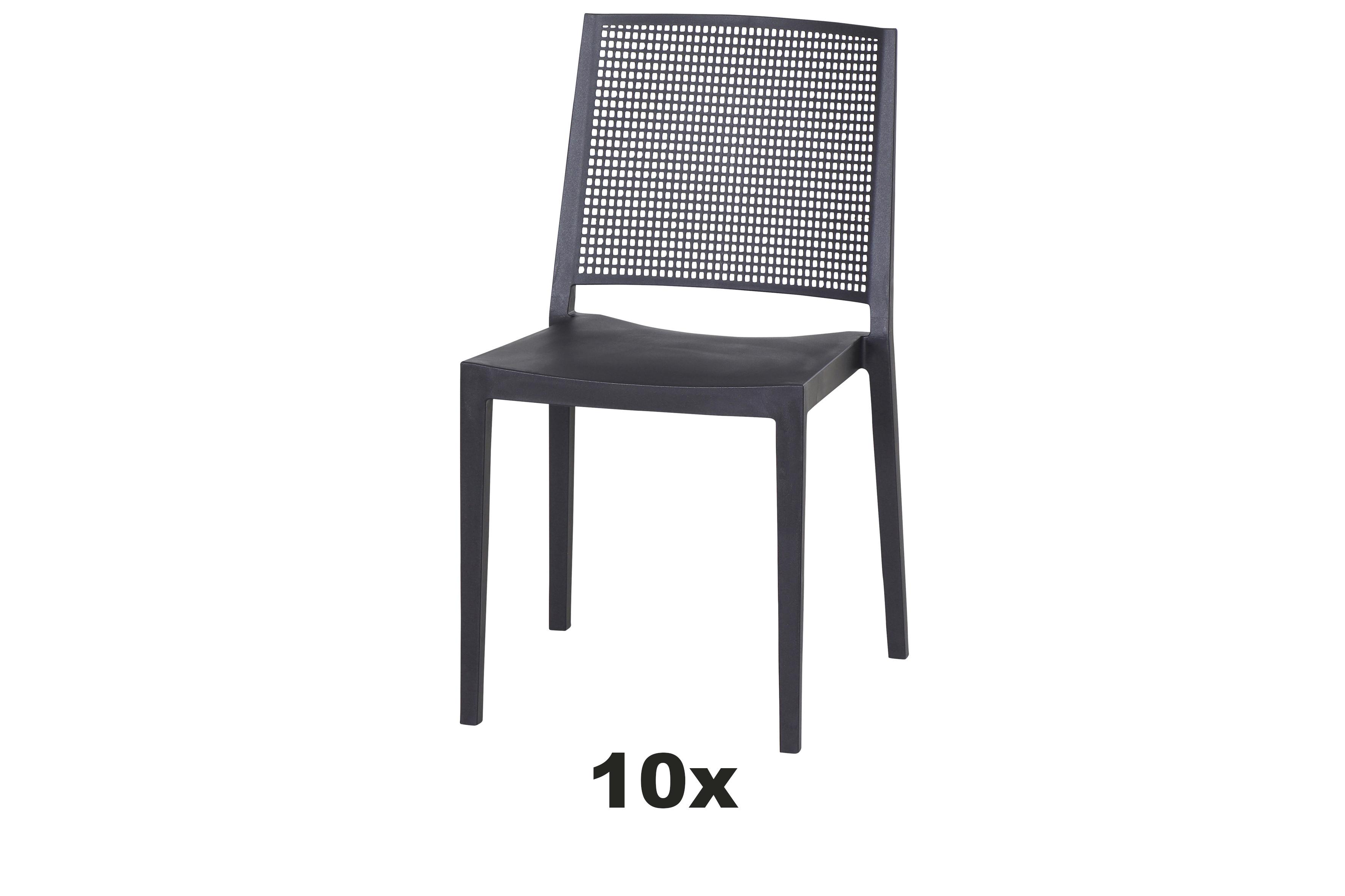 Gartensessel-Set T20364 - Anthrazit, Basics, Kunststoff (46/80/56cm) - Siena Garden