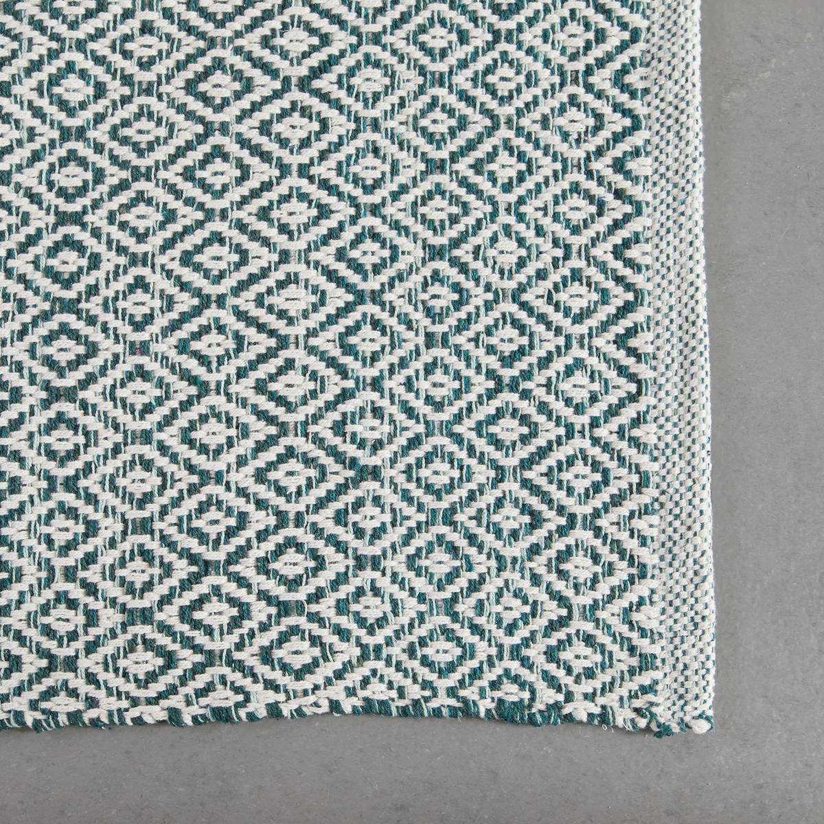 RUČNE TKANÝ KOBEREC Carola 1, 60/120cm, zelená - zelená, Basics, textil (60/120cm) - Modern Living