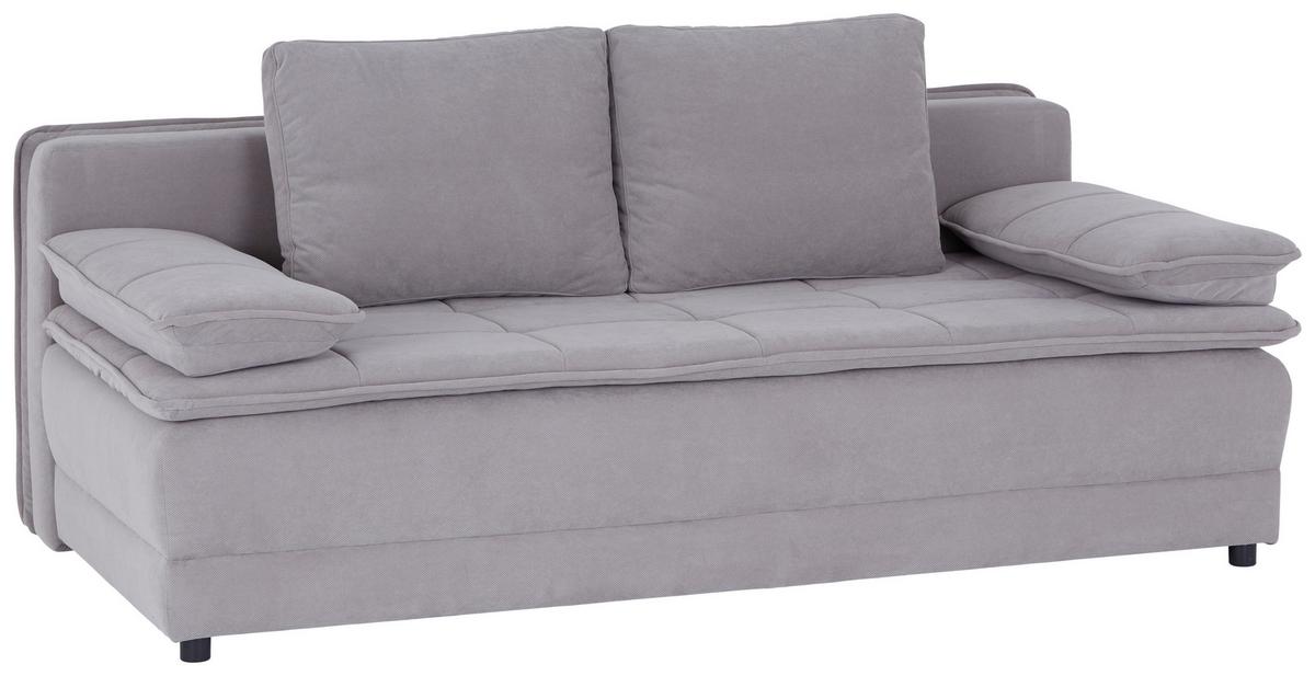 Pohovka s funkciou ALICE sivohnedá farba - čierna/taupe, Modern, textil/plast (202/73-92/105cm) - Luca Bessoni