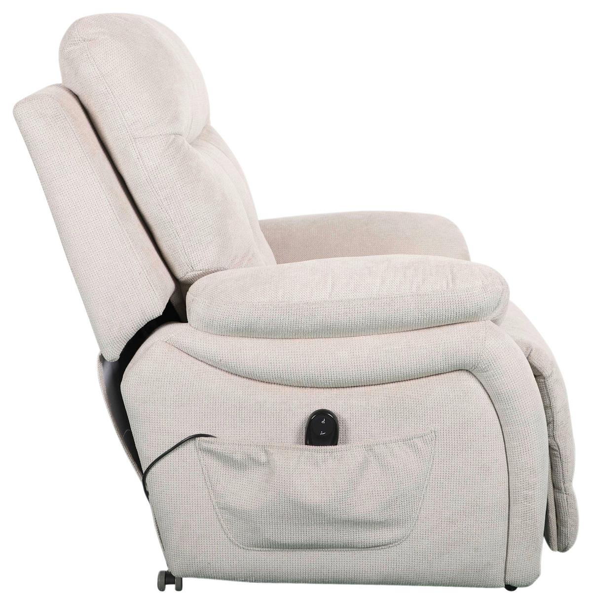 Relaxsessel Mario Webstoff Beige, B: 89 Cm - Beige/Schwarz, MODERN, Textil/Metall (89/107/94cm) - James Wood