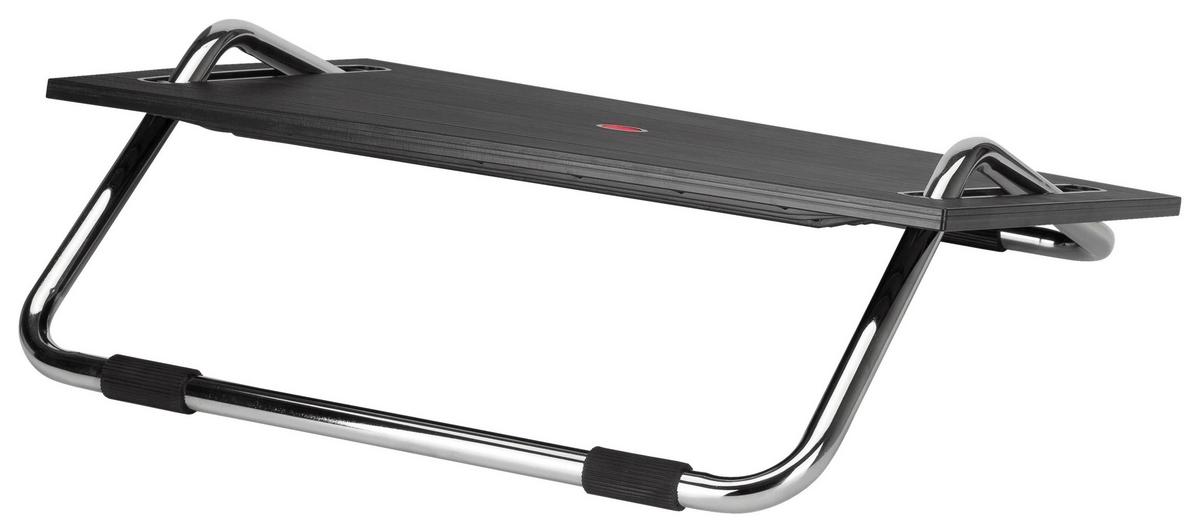 Fußstütze Podi Iii - Chromfarben/Schwarz, Basics, Kunststoff/Metall (48/15/40cm) - MID.YOU