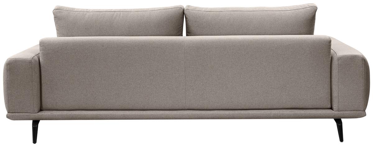 3-Sitzer-Sofa Selene Hellbraun: B: 242 cm - Hellbraun/Schwarz, MODERN, Textil (242/89/115cm) - MID.YOU