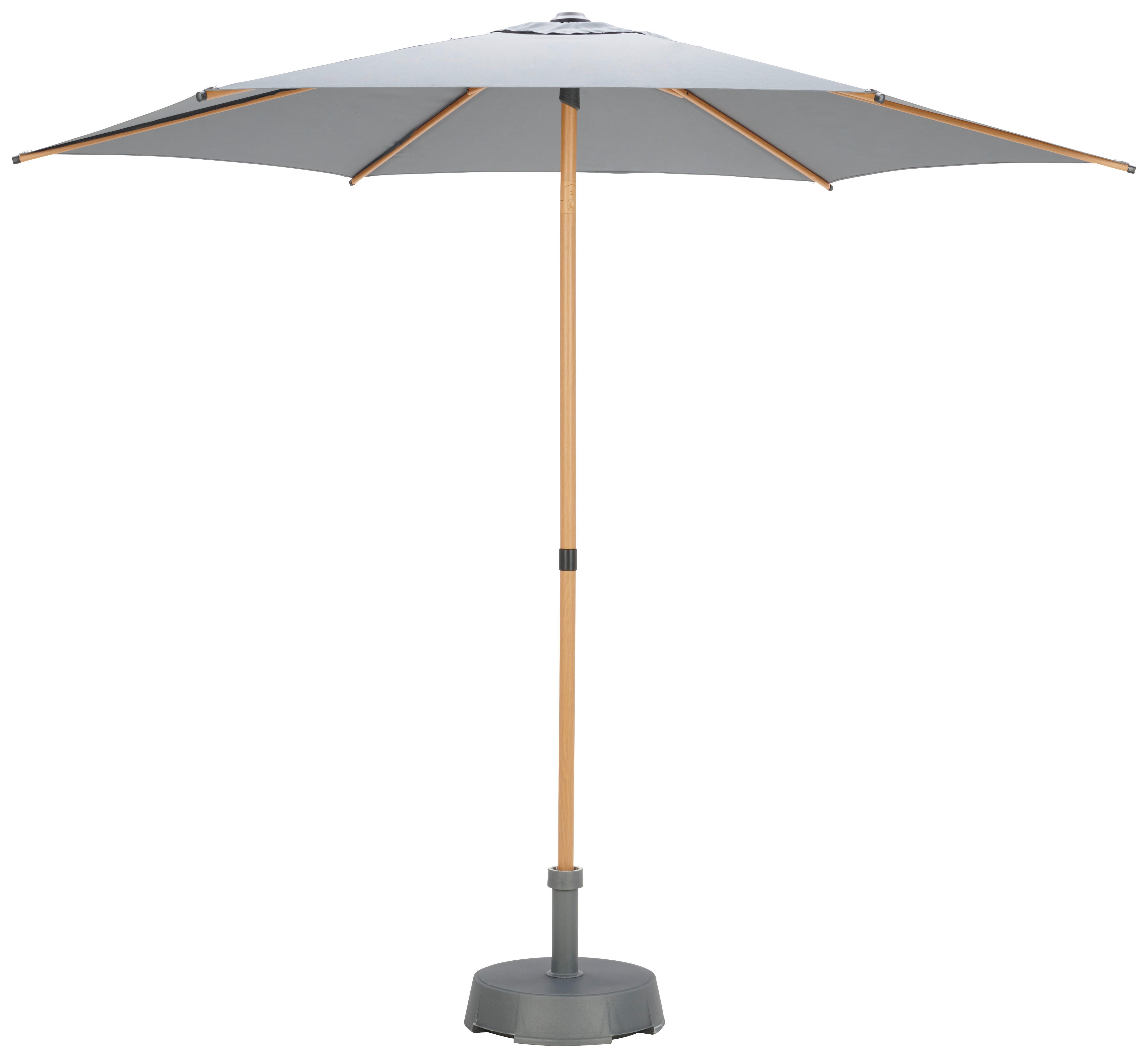 Sonnenschirm Sun BxHxT: 270x270x220 cm Anthrazit - Anthrazit, MODERN, Textil/Metall (270/270/220cm) - Beldano