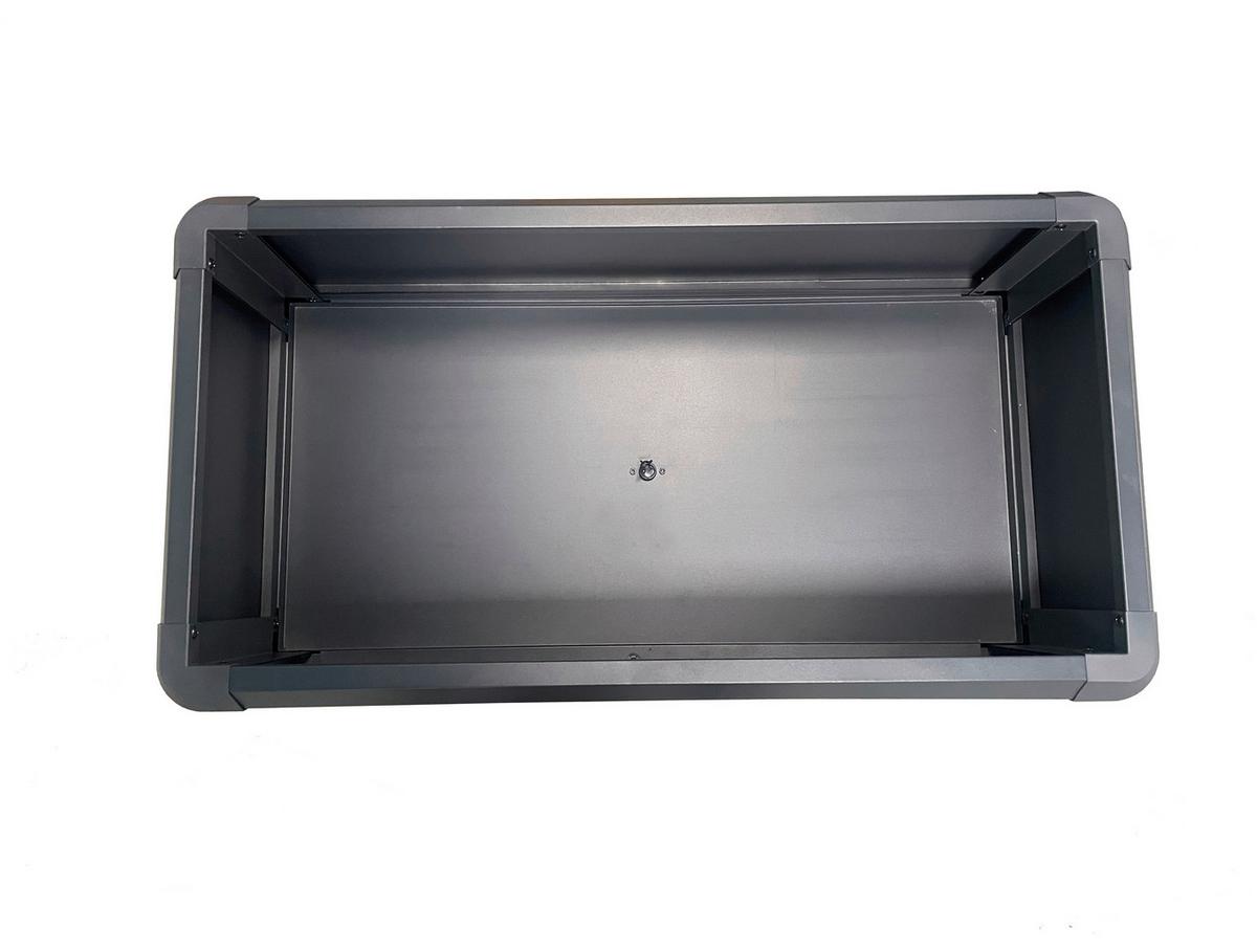 Hochbeet Zinnia Anthrazit - Anthrazit, MODERN, Metall (57/78/107cm)