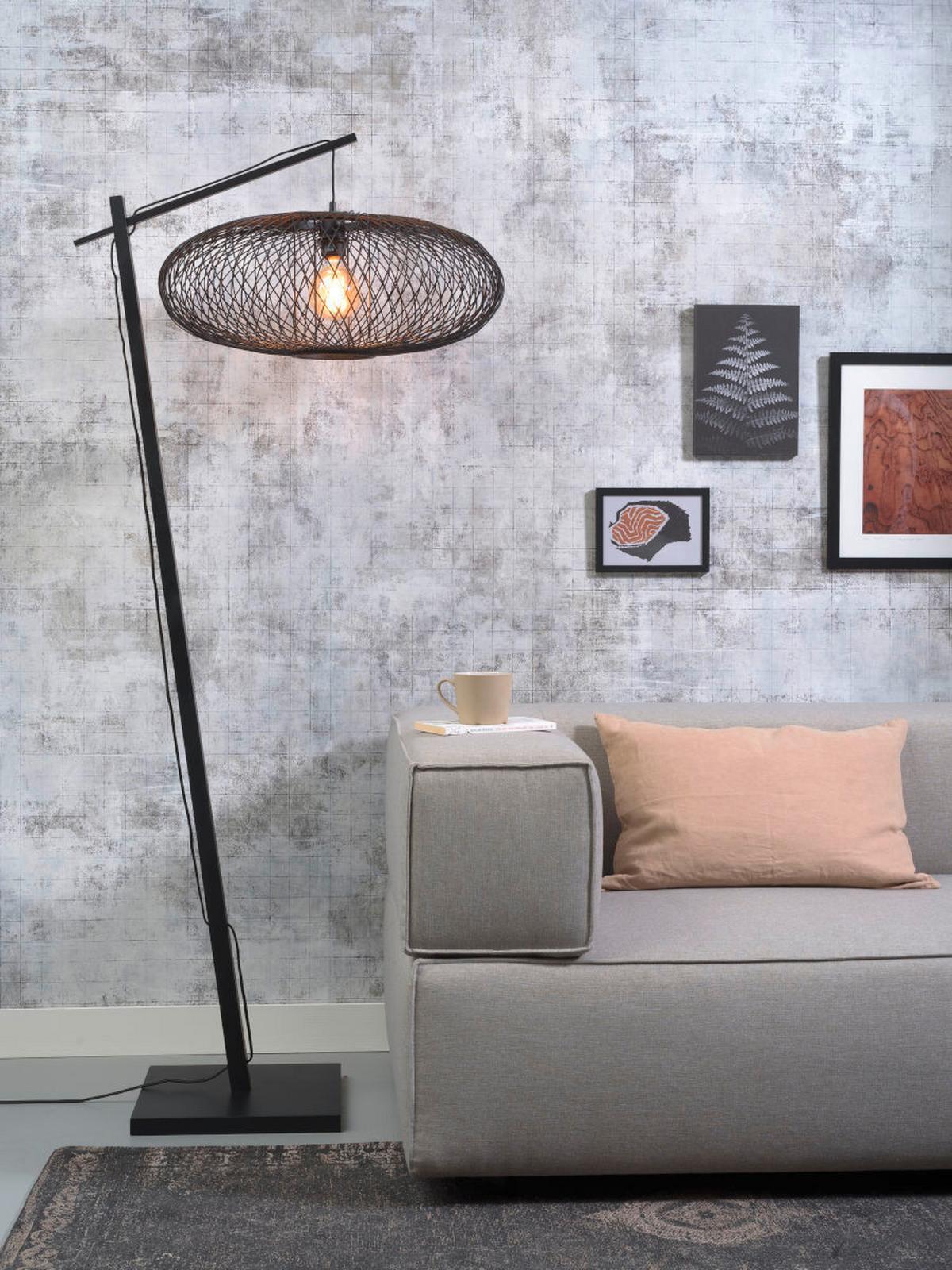 Stehleuchte Cango/f/ad/b/6025/b - Schwarz, Trend (176/60/80cm) - Good & Mojo