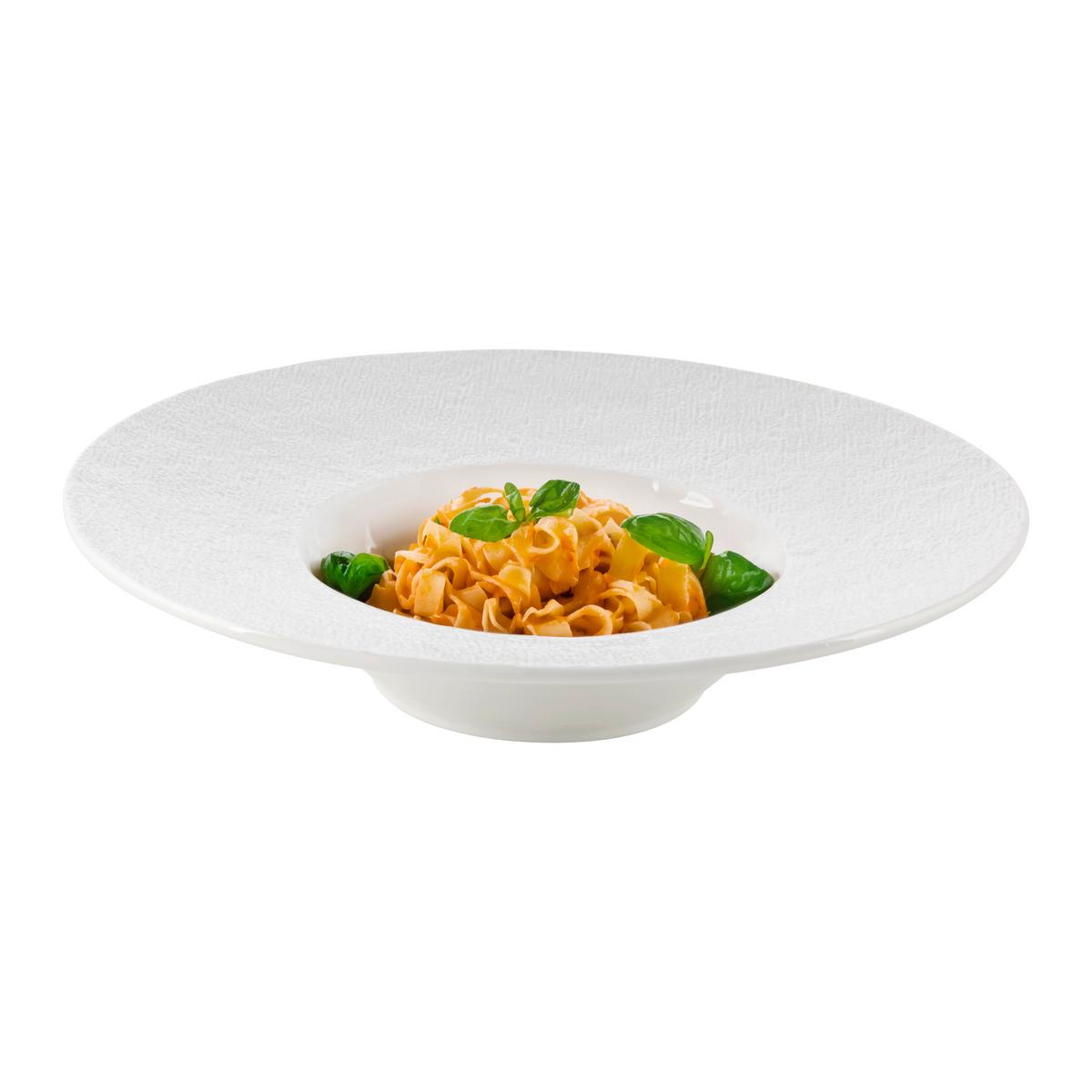 Talíř na těstoviny HARUKI - GOURMET - bílá, Moderní, keramika (28,9/6,2cm) - Mömax