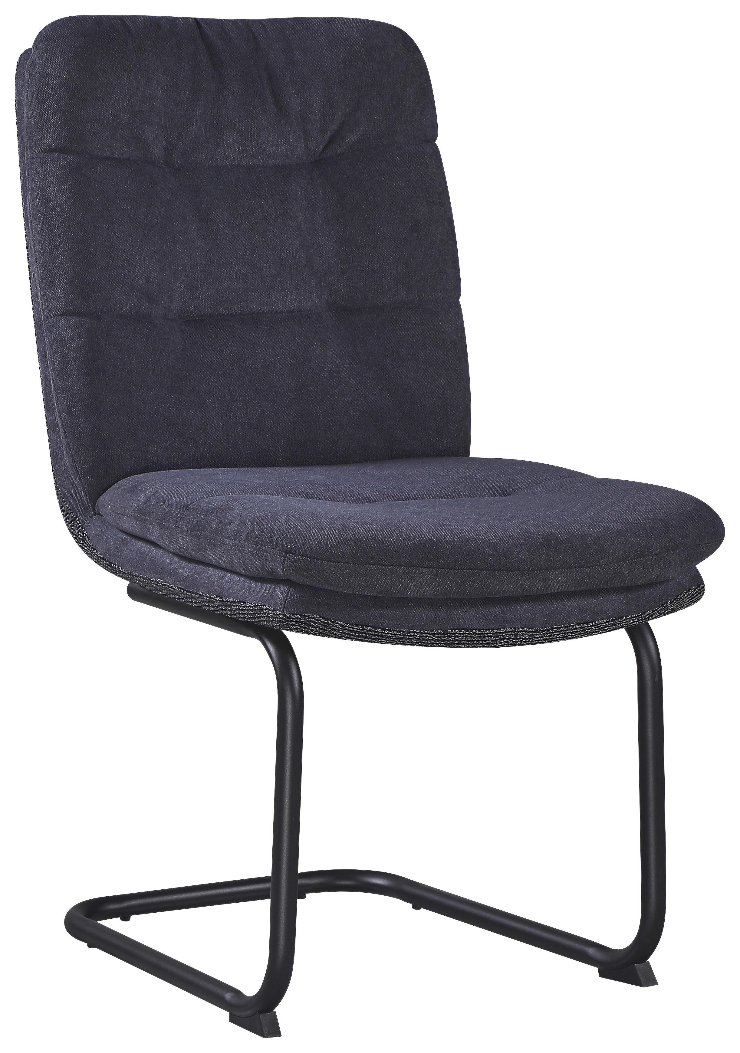 ŽIDLE NOVA - šedá/černá, Moderní, kov/textil (48/89/66cm) - Premium Living