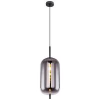 Hängeleuchte Blacky Ø 22 Cm 1-Flammig - Schwarz, Design, Glas/Metall (22/120cm) - Globo