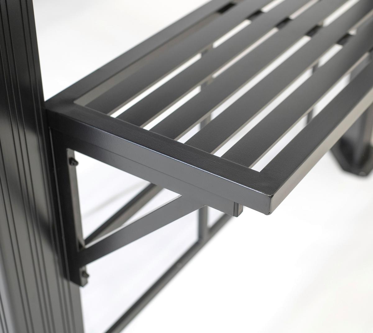 Pavillon Messina Bbq 292x262x 179cm Wetterfest, Gartenpav. - Anthrazit, Basics, Metall (292/262/179cm)