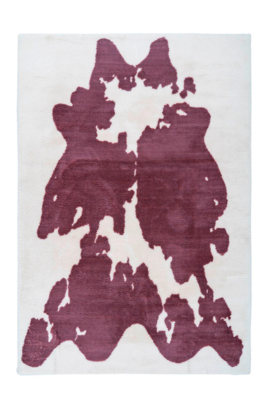 Hochflorteppich Rabbit Animal Lila/weiß, 120x160 Cm - Lila/Weiß, KONVENTIONELL, Textil (120/160cm)