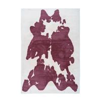 Hochflorteppich Rabbit Animal Lila/weiß, 160x230 Cm - Lila/Weiß, KONVENTIONELL, Textil (160/230cm)