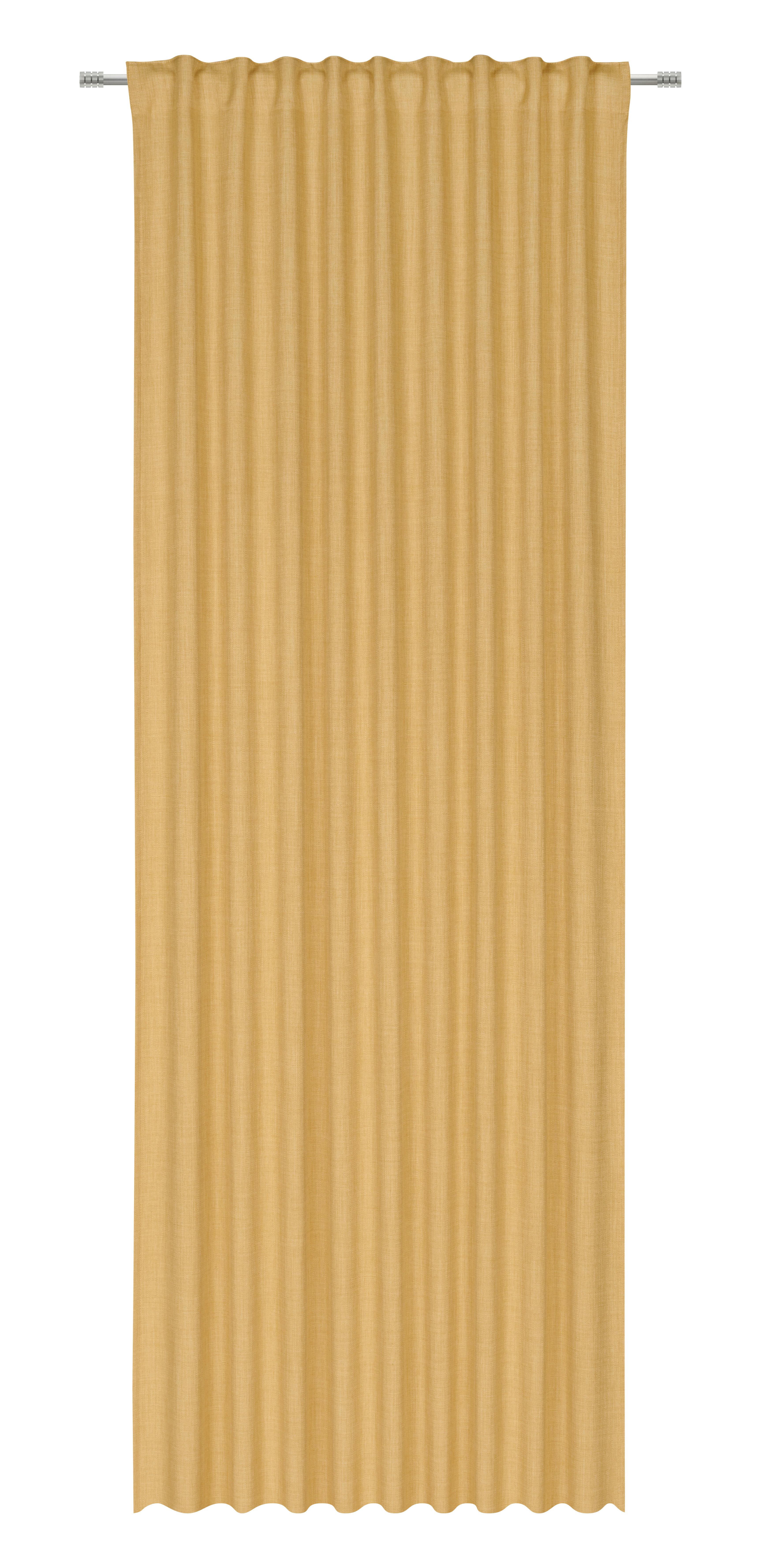 HOTOVÝ ZÁVĚS LEO - žlutá, Moderní, textil (135/300cm) - Premium Living