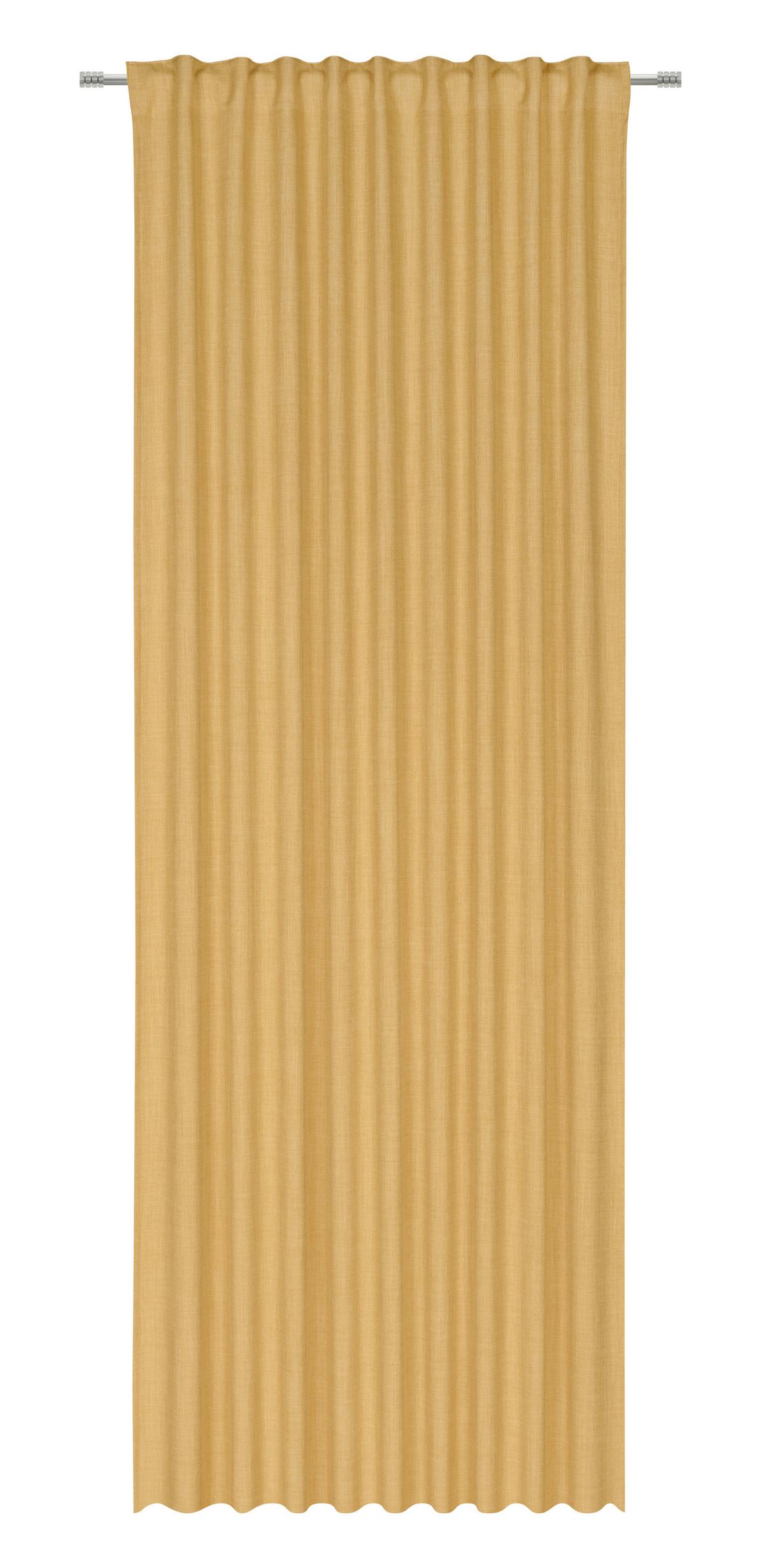 HOTOVÝ ZÁVES LEO - žltá, Modern, textil (135/300cm) - Premium Living