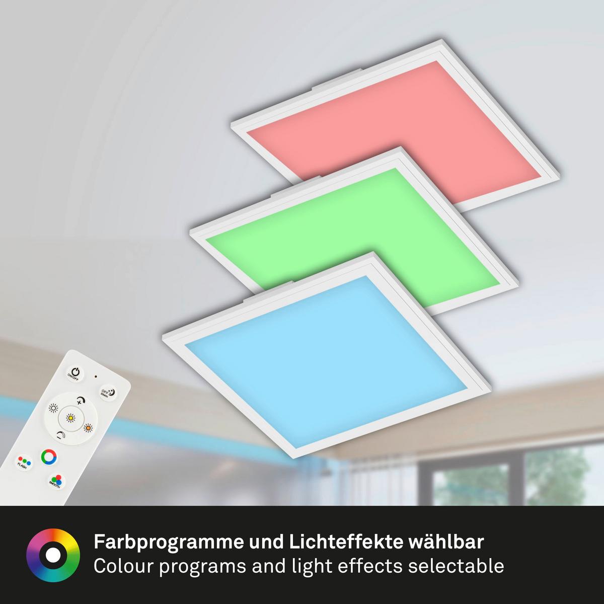 Led-paneel, Weiß, Rgb 7151-016 Ultra-Flat Rgb Cct - Weiß, Basics, Kunststoff (29,6/29,6/5,8cm)