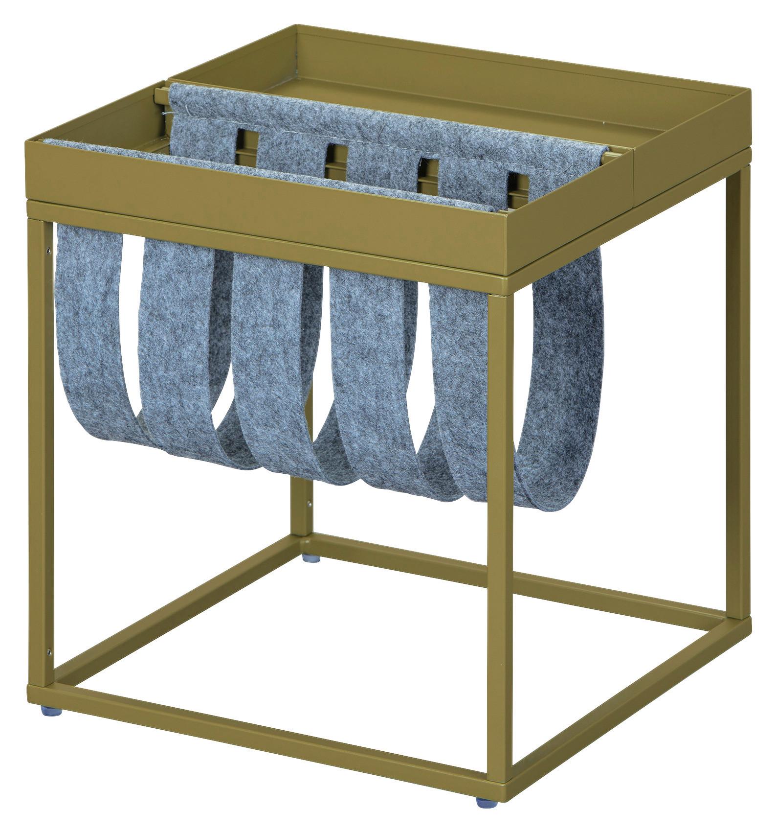 Beistelltisch Olivgrün, B: 35cm