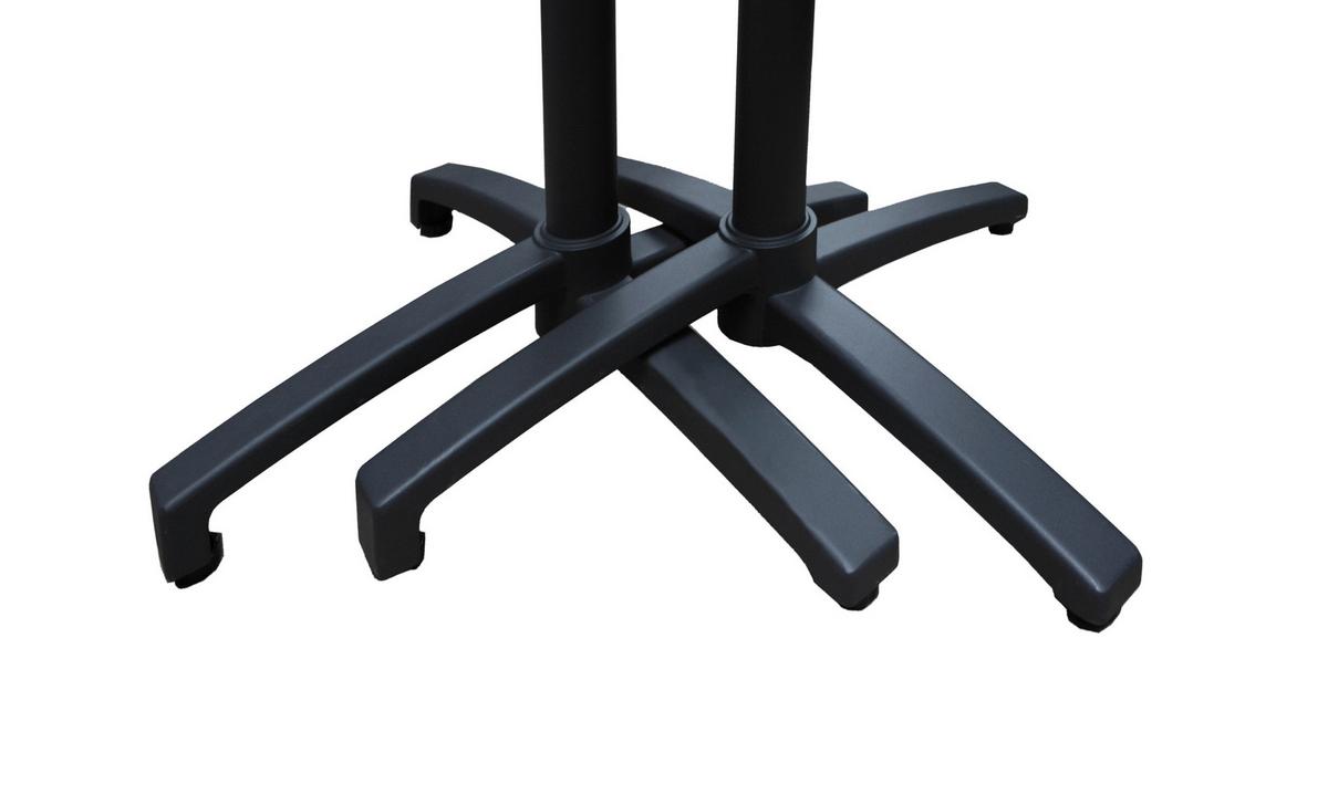 Gartenmöbel Set 5-Tlg. Treviso Metall - Anthrazit/Schwarz, Basics, Metall (55/88/63cm) - Gardenson