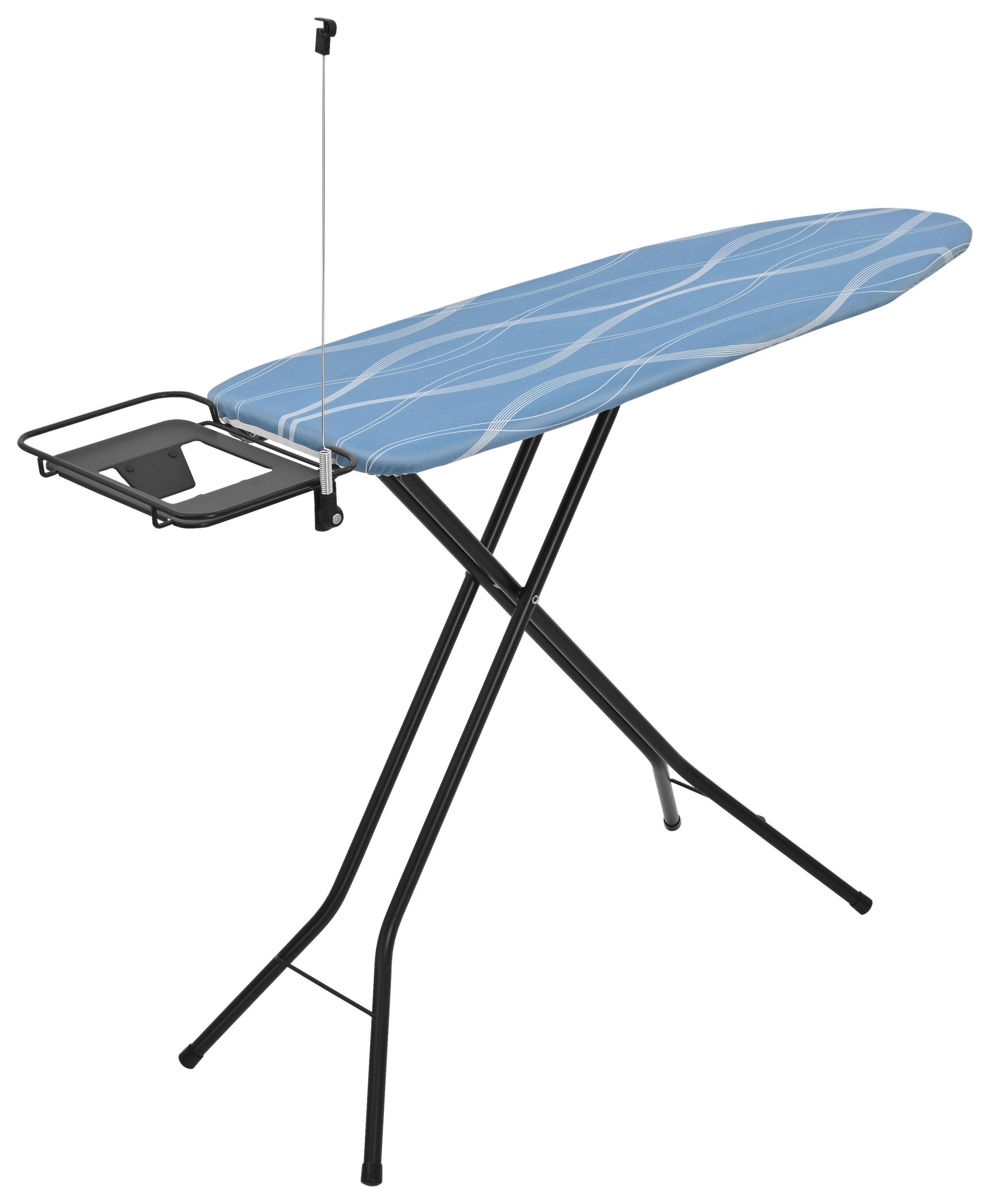 Žehliaca doska REGIS - modrá/biela, Konventionell, textil (92/40,5/145cm) - Mömax