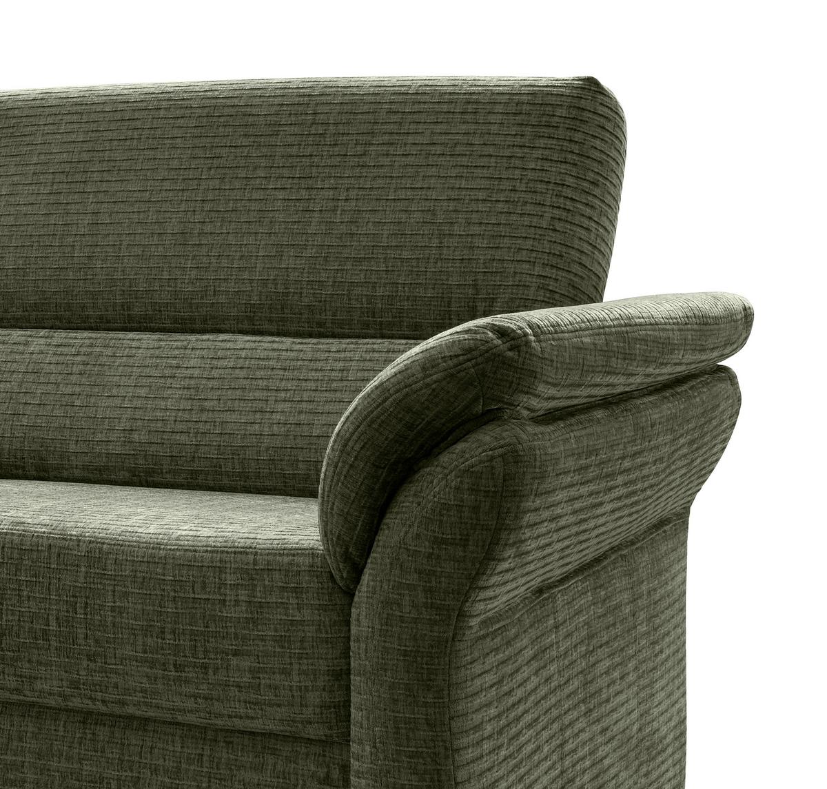 3-Sitzer-Sofa Cavoli, Olivgrün B: 192 cm - Schwarz/Olivgrün, MODERN, Textil (192/90/89cm) - Livetastic