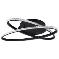 LED-Deckenleuchte R67802132 Lane - Schwarz, KONVENTIONELL, Metall (58/9cm)