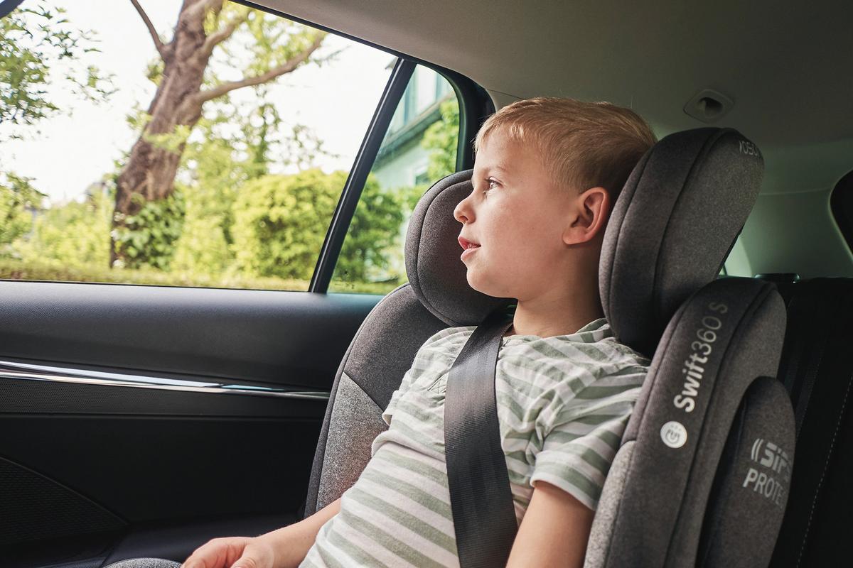 Reboarder-kindersitz Swift360s - Schwarz, Basics, Kunststoff/Textil (44/60/50cm) - Osann