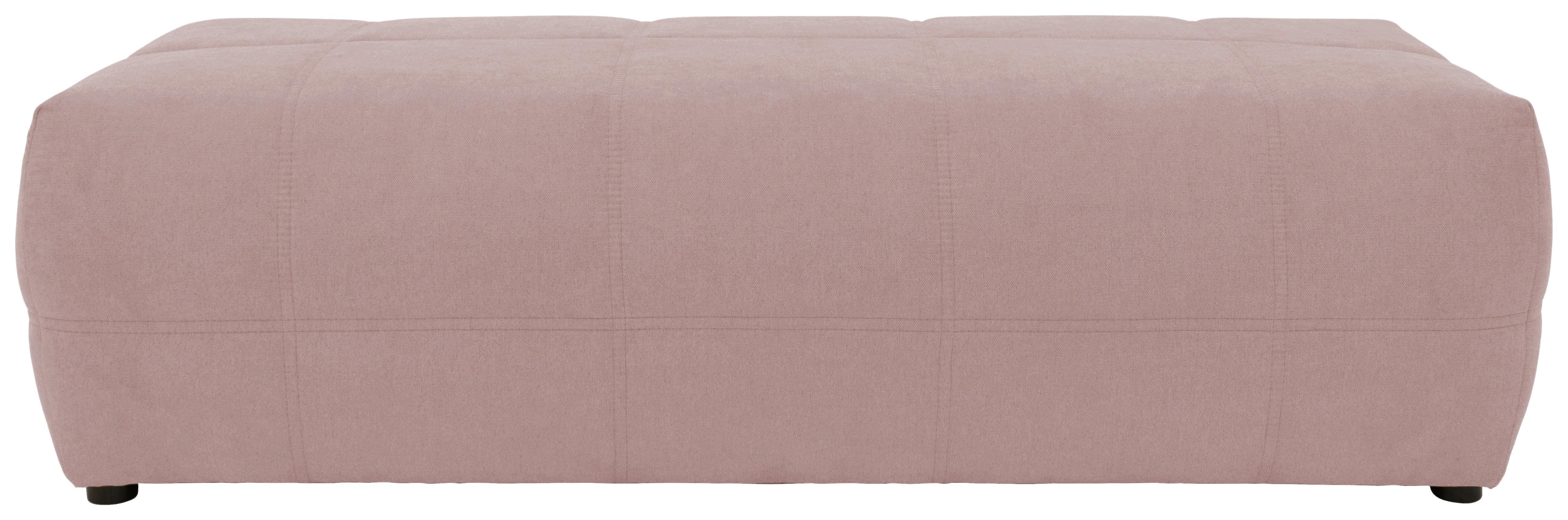Hocker Looks Rosa B: 150 cm - Schwarz/Rosa, Design, Textil (150/60/40cm) - MID.YOU