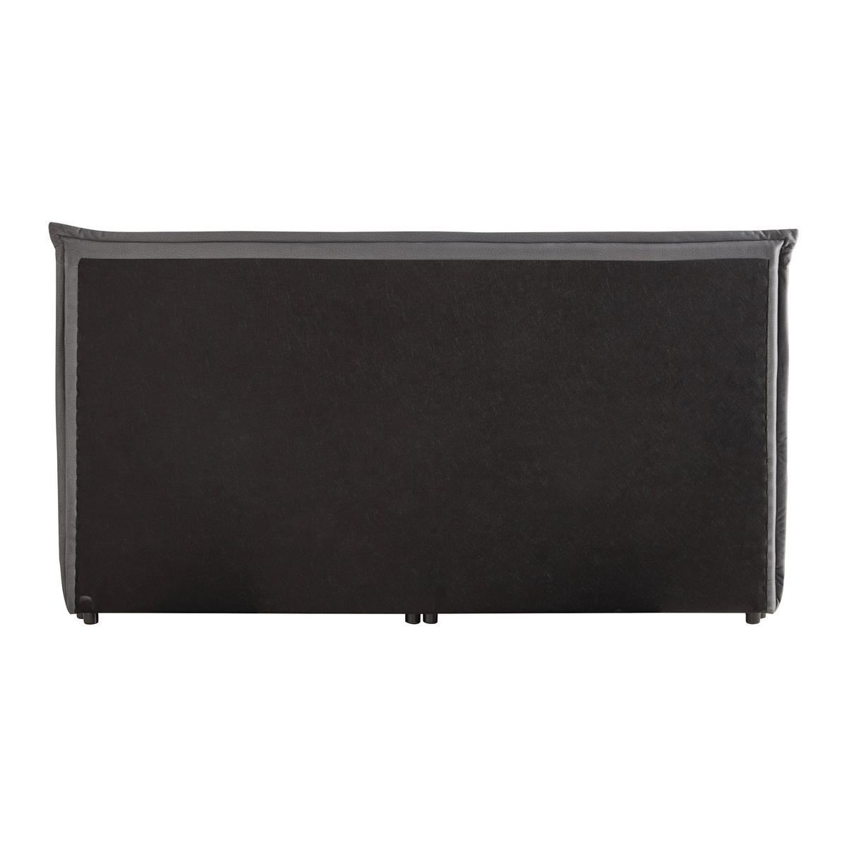Postel boxspring s toperem, 200x200 cm, šedá - šedá/barvy chromu, Moderní, kov/dřevo (200/200cm) - Bessagi Home