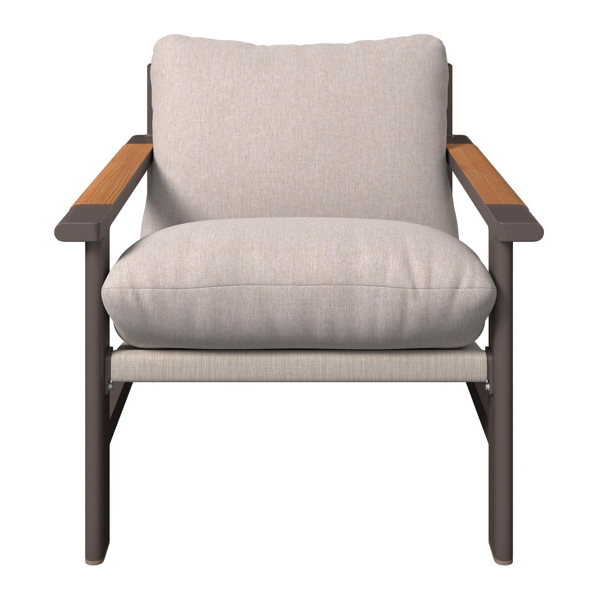 Loungegarnitur Pretoria - Dunkelgrau/Beige, Basics, Glas/Textil - Beldano