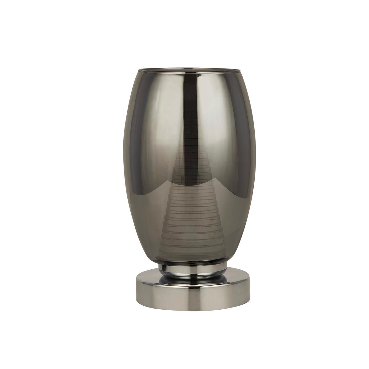 LED-Tischleuchte Cyclone Eu97293-1sm - Chromfarben, Design, Glas/Kunststoff (11,5/20,5cm)