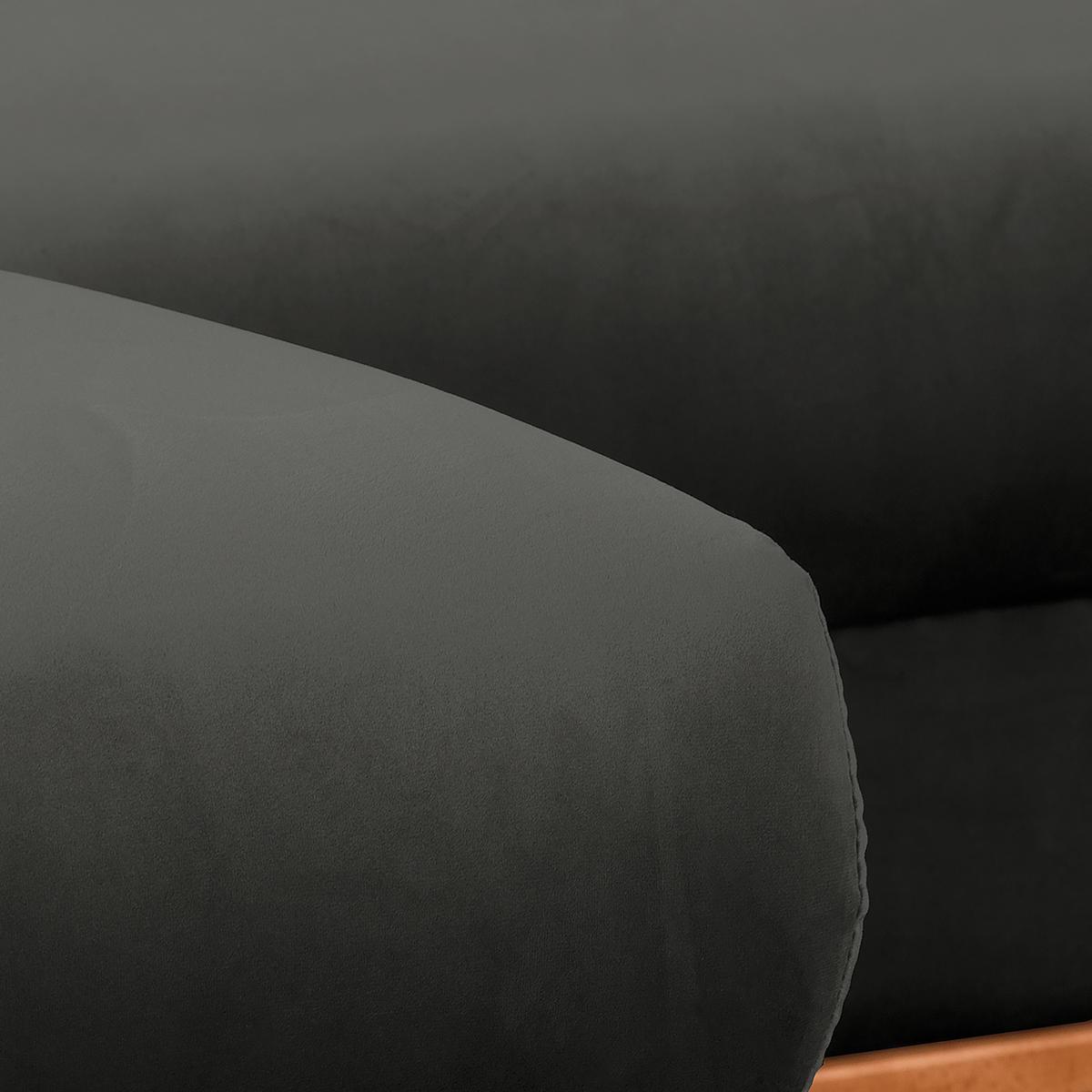 Ecksofa Beata Dunkelgrau S: 150x230 cm - Wengefarben/Dunkelgrau, Design, Textil (150/230cm) - Livetastic