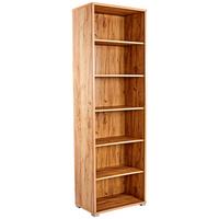 REGÁL NA DOKUMENTY PROFI - barvy dubu/barvy chromu, Moderní, kompozitní dřevo/plast (75/220/35cm) - Ondega