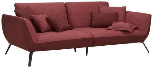Velká pohovka TRENDY, bordová - bordeaux/černá, Moderní, kompozitní dřevo (260/93/124cm) - Premium Living