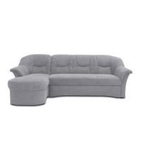 Ecksofa Sarafina Dunkelgrau S: 146x232 Cm - Dunkelgrau/Schwarz, KONVENTIONELL, Textil (146/232cm) - MID.YOU