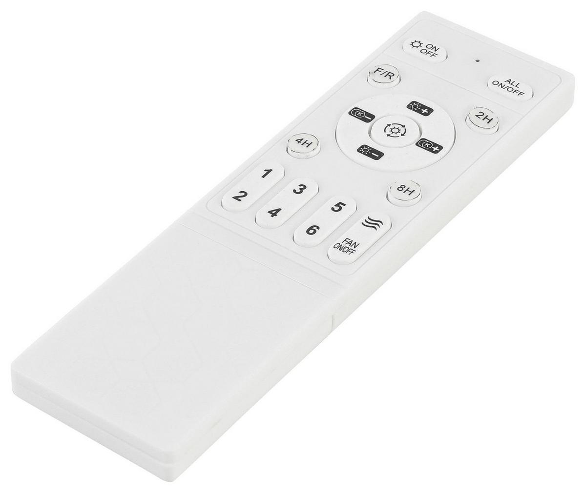 Deckenventilator Zana - Transparent/Schwarz, MODERN, Kunststoff/Metall (40/13cm) - Luca Bessoni