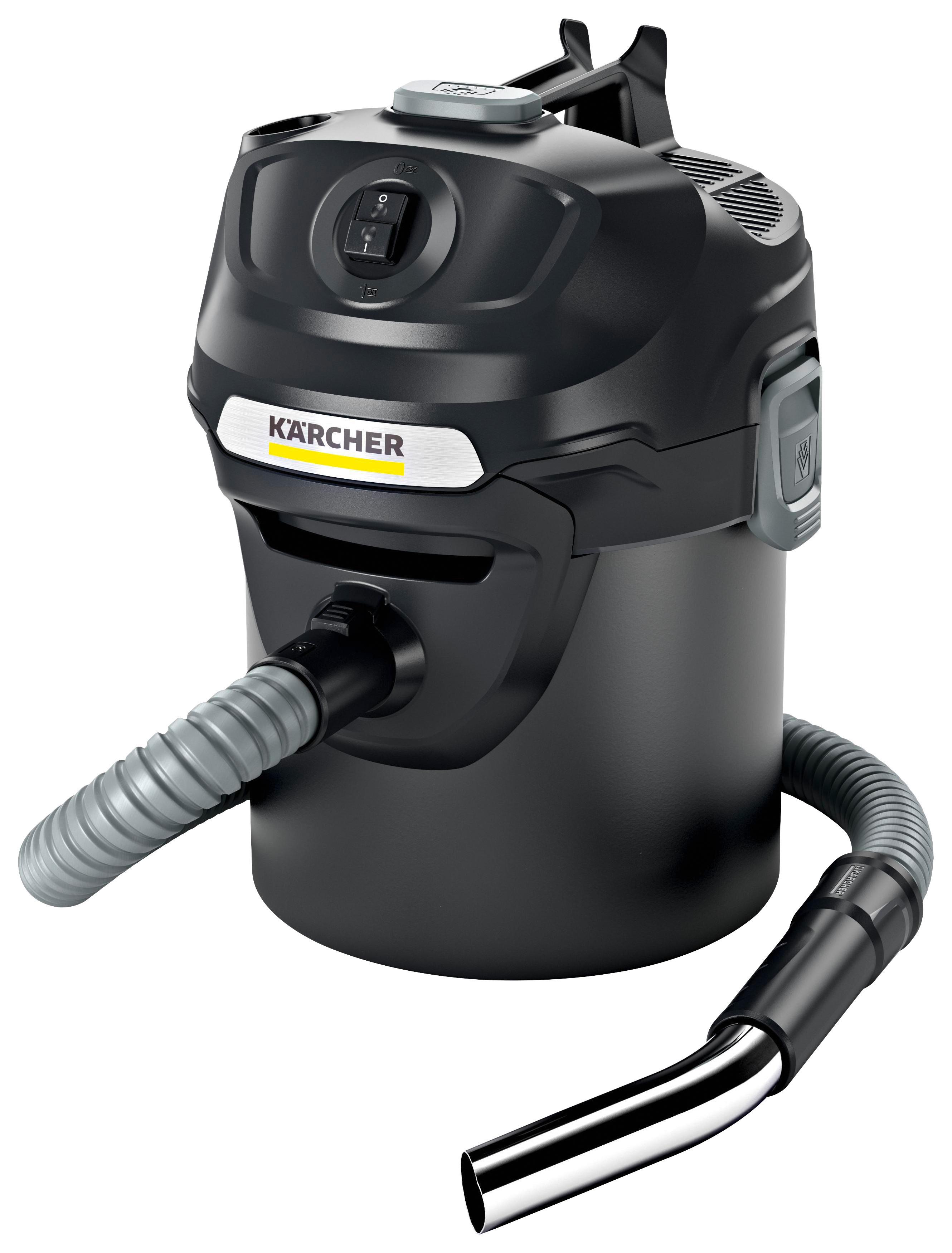 Aschesauger Mit Filterreinigungssystem 600 W - Schwarz, MODERN, Kunststoff (38/33,8/47,8cm) - Kärcher