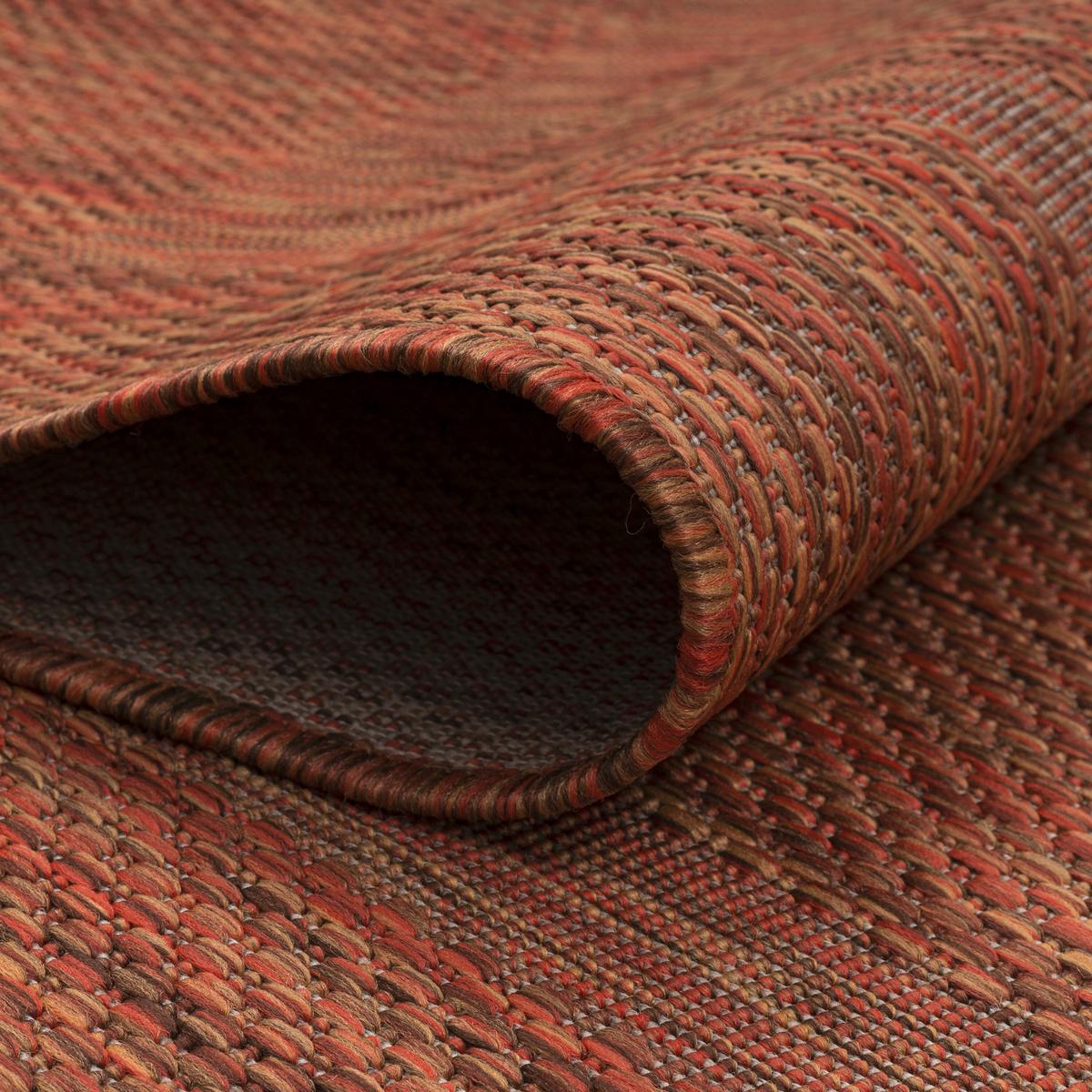 Flachwebteppich Relax - Kupferfarben, Basics, Textil (120/120cm) - Novel
