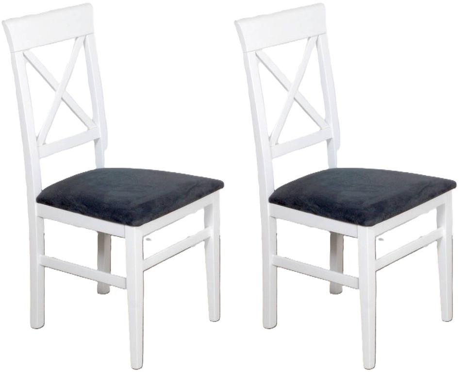 Stuhl-set Madrano Grau/weiß B: 44 Cm