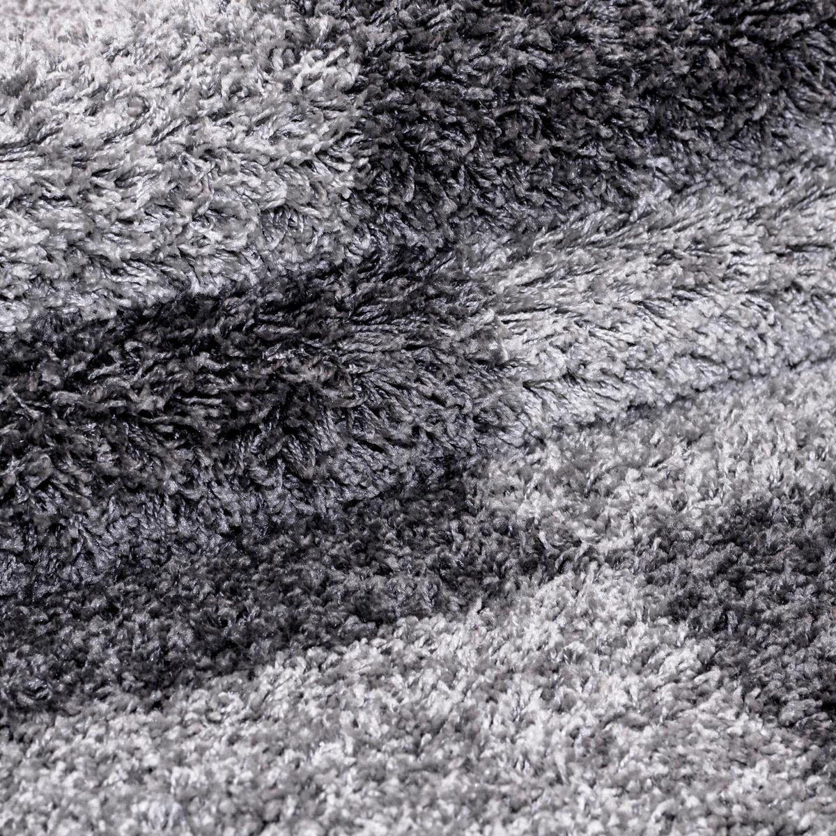 Hochflor Teppich Grau Gala 160x230 cm - Grau, Design, Textil (160/230cm)
