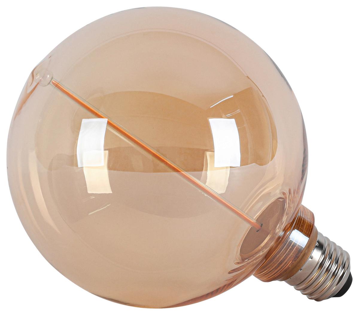 LED ŽIAROVKA C82222MM - jantárová, Konventionell, kov/sklo (12,5/16,6cm) - Modern Living