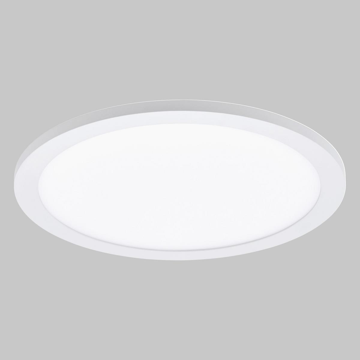 LED-Paneel Sarsina Ø 30 cm dimmbar - Weiß, MODERN, Kunststoff/Metall (30/5cm) - Eglo