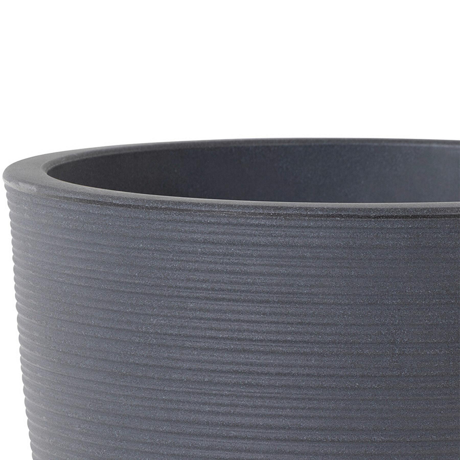 Pflanzentopf Anthrazit D: 58 cm Rund - Anthrazit, Basics, Kunststoff (58/49cm) - Siena Garden