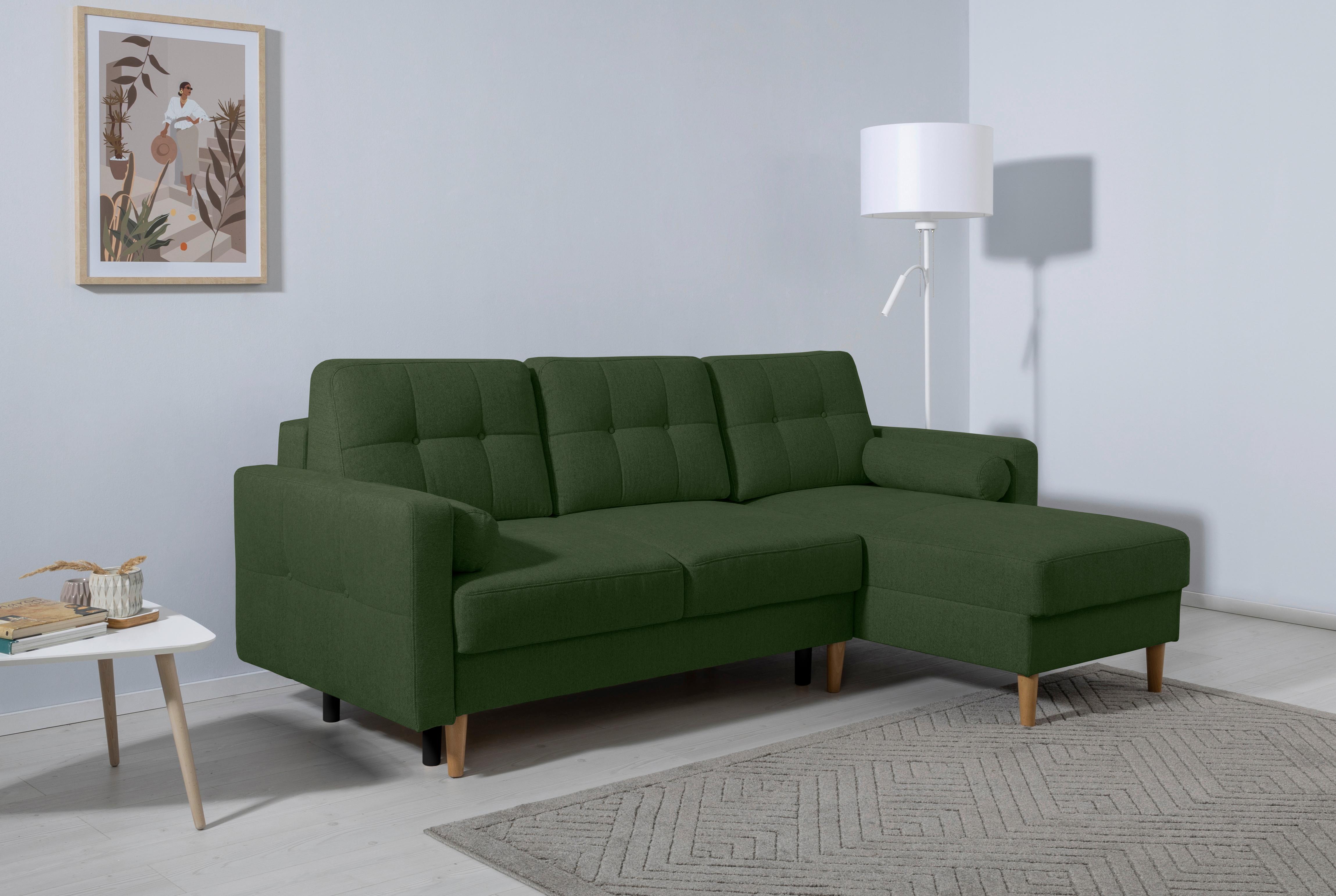 ECKSOFA Noret, Grün S: 223x157 cm