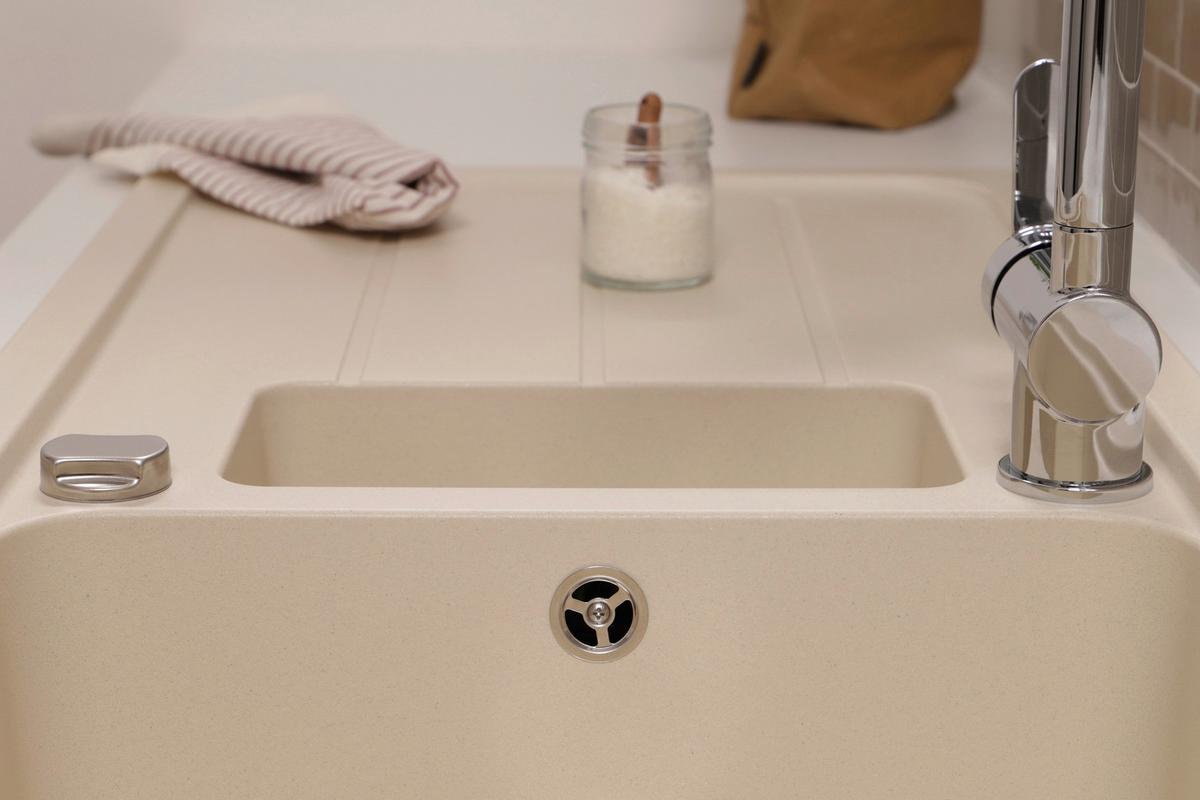 Spüle Austin Creme B: 100 cm - Creme, Design, Stein (100/20/50cm) - Respekta