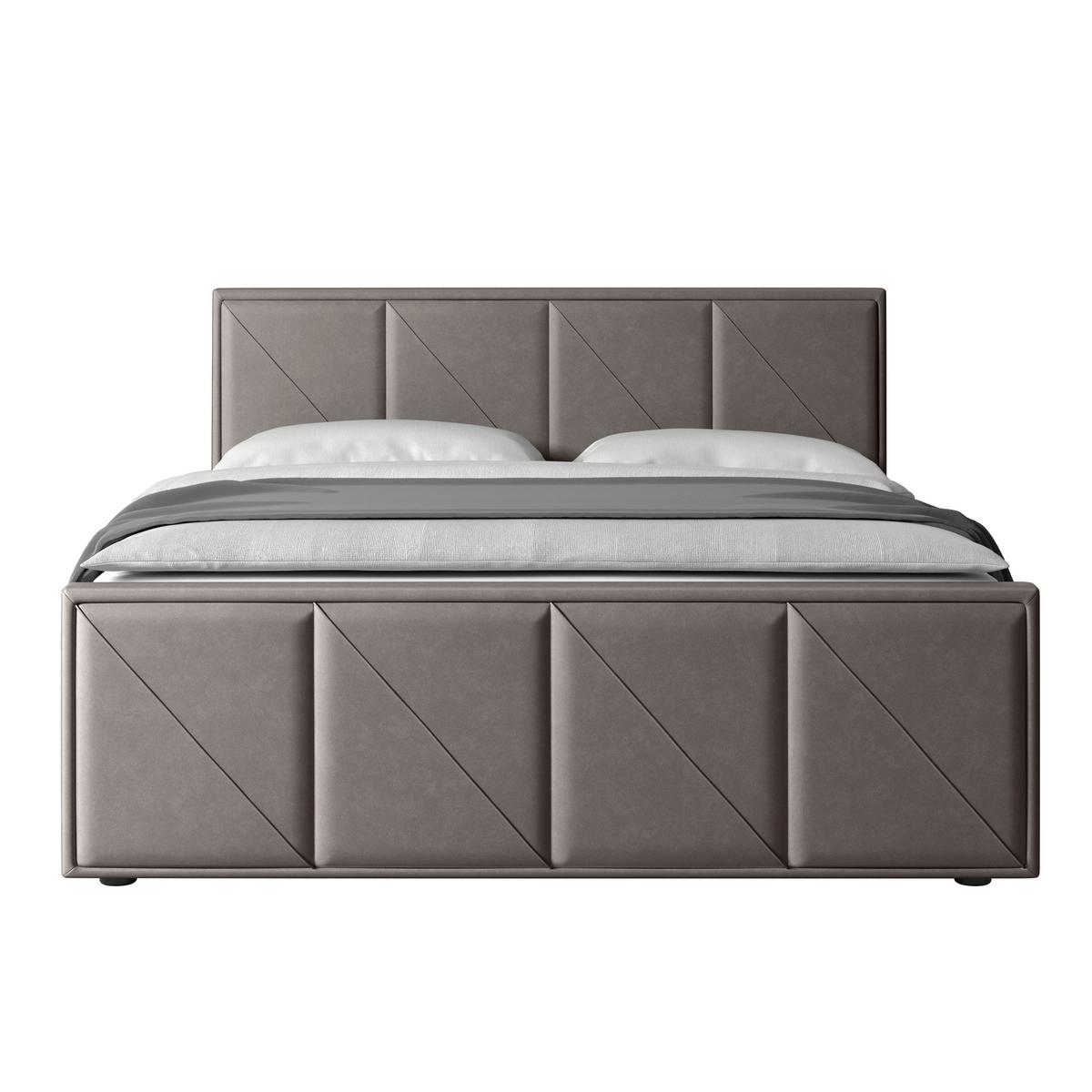 Boxspringbett Mit Bettkasten Oslo 180x200 Cm Hellgrau - Hellgrau/Schwarz, MODERN, Holzwerkstoff/Kunststoff (180/200cm) - MID.YOU