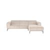 Ecksofa Erno Beige S: 262 cm - Beige/Schwarz, Design, Textil (262/183cm) - MID.YOU