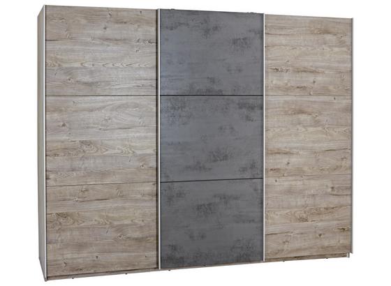 Schwebetürenschrank Malta B:270cm Haveleiche/Beton Dekor - Eichefarben/Dunkelgrau, MODERN, Holzwerkstoff (270/210/60cm) Schwebetürenschrank Malta B:270cm Haveleiche/Beton Dekor - Eichefarben/Dunkelgrau, MODERN, Holzwerkstoff (270/210/60cm)