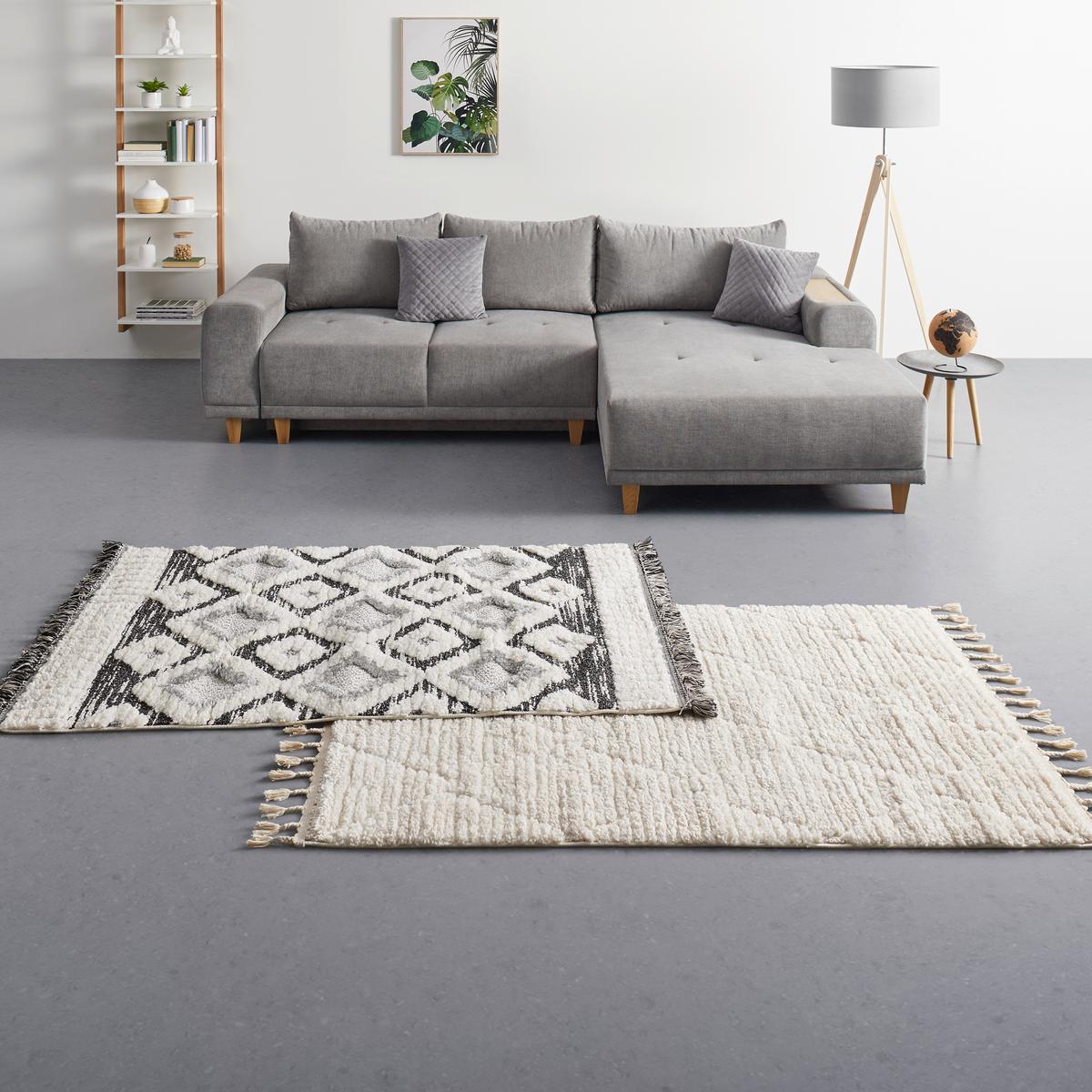 TKANÝ KOBEREC SELMA 4 - sivá/krémová, Modern, textil (200/290cm) - Mömax